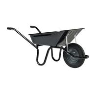 Brouette Aktiv Premium 100 litres peinte Noire roue gonflée charge utile 150 kg - HAEMMERLIN - 305000006