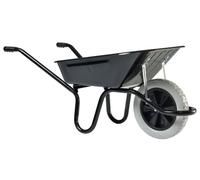 Brouette Aktiv premium 100L HAEMMERLIN caisse peinte noire roue increvable 305000106