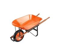 VEVOR Brouette à 1 Roue, Capacité de Charge 120 kg, Chariot de Jardin avec Poignée en Métal Roue Large 40 cm, Chariot Utilitaire à Chargement Facile pour Ferme, Pelouse, Extérieur, Jardinage, Entrepôt
