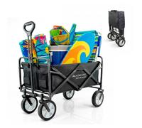 Brouette Chariot de transport plage et jardin Mobiclinic Poignée réglable 100kg Pliable Roues 360 Grados Duna Pro