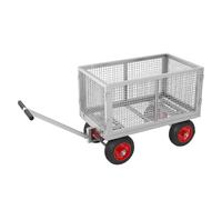 Brouette de camping robuste avec design fermé, idéale pour les activités de plein air, le jardinage et le transport de matériel, robuste, durable, facile à manœuvrer