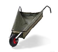 Brouette de Jardin Pliable, Monocycle de 10 Pouces de Diamètre de Roue pour Les Herbes et Les Mauvaises Herbes, Gros Pneus Pneumatiques, Chariot de Cour Pliable avec Une Capacité de 88 LB,
