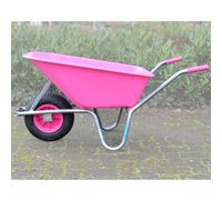 Brouette de Jardin Rose 100 L 250 KG Gartenschubkarre Pushcart Plastique