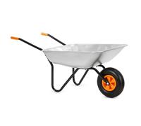 Brouette de jardin - SPRINGOS - GA0256 - 120 L - Acier galvanisé - Roue pneumatique - 100 kg