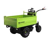 Brouette électrique 1000W 48V 600kg basculante hydraulique Zipper ZI-ED600