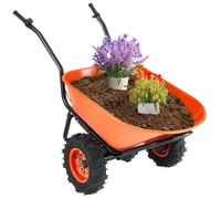 VEVOR Brouette Électrique 2 Roues 40 cm Chariot de Jardin Motorisé Charge 260 kg