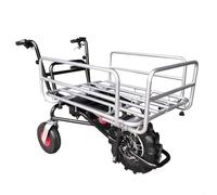 Brouette électrique multifonction 24 V charge 120 kg avec panier réglable