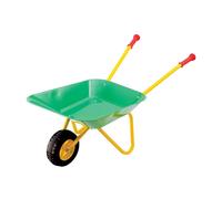 Brouette En Métal, Vert Et Jaune