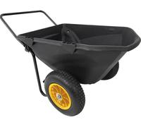 Brouette en plastique Polar Cub Cart 198 litres noir 127x71x74 cm