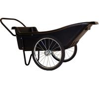 Brouette en plastique Polar Premium 283 litres noir 165x74x74 cm