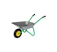 Brouette enfant avec roue gonflable - Pneumatique air - Armature et bac metal - 80x38x41cm - Jouet Outillage Jardin - Plein air
