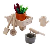 Brouette et accessoires du potager en bois