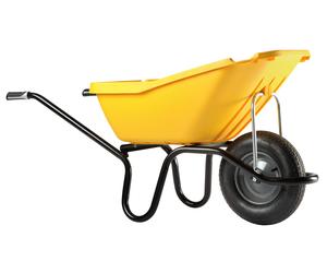 Brouette Haemmerlin Polypro Pick Up 110L Jaune Roue Gonflée - 305122205