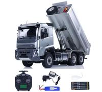 Brouette hydraulique RC double E 1/14 6 x 6 FMX télécommandée Dumper Cars modèle