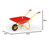 Rolly Toys Brouette pour enfant 270804 en métal rouge 2 kg