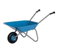 Rolly Toys Brouette pour enfants (Couleur bleue/argent, brouette de jardin en métal, jouet pour enfants de 2,5 ans et plus, capacité de charge jusqu'à 25 kg, outil de jardin bleu clair pour enfants) 271764