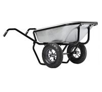 Brouette Haemmerlin Pro Select Expert Twin 160L Galvanisée 2 roues gonflées -306225701