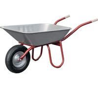 Brouette professionnelle Praktica 85 85l roue pneumatique jante tôle acier avec patins CAPITO