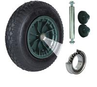 Brouette Roue Pneumatiques 4.80/4.00-8 Avec Tige Capuchons de Protection 200 KG