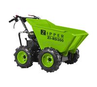BROUETTE SUR ROUE MOTEUR ESSENSE BENNE BASCULANTE 4X4 196CC ZIPPER ZI-RD300