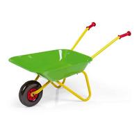 Rolly Toys Brouette pour enfants (couleur jaune/vert, brouette de jardin, brouette en métal, jouet pour enfants à partir de 2,5 ans, supportant jusqu'à 25 kg, outils de jardin pour enfants) 271900