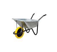 Brouette Walsall roue anti-crevaison acier robuste galvanisée 120l