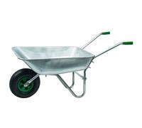 WERKA PRO Brouette en acier galvanisé avec roue gonflée