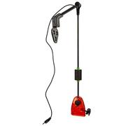 Brouettes lumineuses pour pêche à la carpe - Composant d'alarme avec poignée rigide - Support portable pour canne à pêche