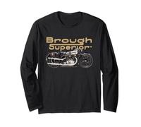 Brough Superior Logo avec photo de moto Manche Longue