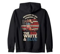 Brought to You Courtesy of The Red White Blue Cowboy Boot Sweat à Capuche