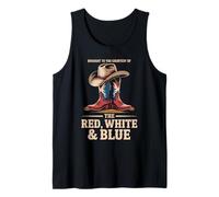 Brought to You Courtesy of The Red White Blue Cowboy Western Débardeur