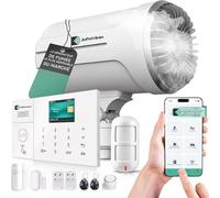 Brouillard Anti Cambriolage,Squat,Intrusion & Vol | Sécurisez Votre Maison/Appartement avec ce système d'alarme innovant Autonome App Tuya Domotique (Pack Alarme Complet, 1, Ensemble)