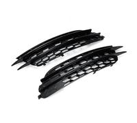 Brouillards Couverture Grille Pour A6 C7 Berline Sans ACC 2012 2013 2014 2015 Chrome/Noir Style RS6 Voiture Avant Antibrouillard Grille Couverture Garniture Lampe(Glossy Black)