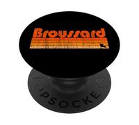Broussard, style rétro des années 80 Louisiane PopSockets PopGrip Adhésif