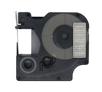 BROVACS 1 lot de ruban adhésif blanc sur transparent compatible avec DYMO D1 45020 12 mm 1/2" OPA2220