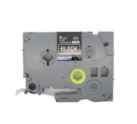 BROVACS 1 lot de ruban d'étiquettes laminées blanc sur noir compatible avec imprimante d'étiquettes Brother P-Touch TZ 325 TZe 325 9 mm 3/8" OPA4325