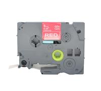 BROVACS 1 lot de ruban d'étiquettes laminées blanc sur rouge compatible avec imprimante d'étiquettes Brother P-Touch TZ 425 TZe 425 9 mm 3/8" OPA4425