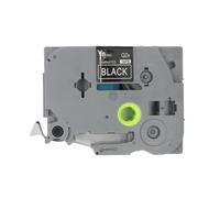 BROVACS 1 Pack de ruban d'étiquette laminé blanc sur noir compatible avec imprimante d'étiquettes Brother P-Touch TZ 345 TZe 345 18 mm 3/4" OPA4345