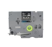 BROVACS 1 Pack de ruban d'étiquette laminé Blanc sur Noir compatible pour imprimante d'étiquettes Brother P-Touch TZ 335 TZe 335 12 mm 1/2" OPA4335