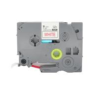 BROVACS 1 Pack d'étiquettes laminées rouge sur blanc compatibles avec l'imprimante d'étiquettes Brother P-Touch TZ 222 TZe 222 9mm 3/8" OPA4222