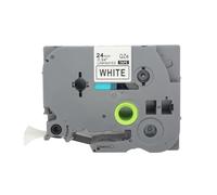 BROVACS 1 Pack Étiquette adhésive laminée noir sur blanc compatible avec l'imprimante d'étiquettes Brother P-Touch TZ 251 TZe 251 24mm 1" OPA4251