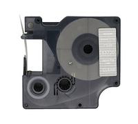 BROVACS 1 Pack Ruban d'étiquettes blanc sur transparent compatible avec DYMO D1 53720 24mm 1" OPA2420