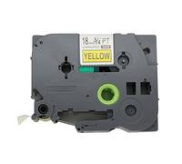 BROVACS 1 paquet de ruban adhésif extra fort noir sur jaune compatible avec Brother P-Touch TZ S641 TZe S641 18 mm 3/4" OPA1264