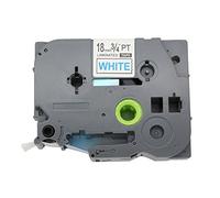 BROVACS 1 paquet de ruban d'étiquettes bleu sur blanc compatible avec Brother P-Touch TZ 243 TZe 243 18 mm OPA1124C