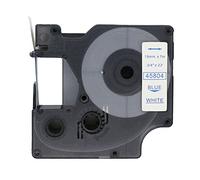 BROVACS 1 paquet de ruban d'étiquettes bleu sur blanc compatible avec DYMO D1 45804 19 mm OPA2304
