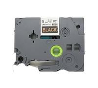 BROVACS 1 paquet de ruban d'étiquettes doré sur noir compatible avec Brother P-Touch TZ 324 TZe 324 9 mm OPA1132D