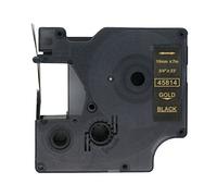 BROVACS 1 paquet de ruban d'étiquettes doré sur noir compatible avec DYMO D1 45814 19 mm OPA2314