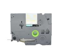 BROVACS 1 paquet de ruban d'étiquettes laminé doré sur transparent compatible avec les imprimantes d'étiquettes Brother P-Touch TZ 114 TZe 114 6 mm 1/4" OPA4114