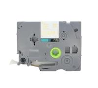 BROVACS 1 paquet de ruban d'étiquettes laminé doré sur transparent compatible avec les imprimantes d'étiquettes Brother P-Touch TZ 134 TZe 134 12 mm 1/2" OPA4134