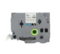 BROVACS 1 paquet de ruban d'étiquettes laminé noir sur argent compatible avec les imprimantes d'étiquettes Brother P-Touch TZ 961 TZe 961 36 mm 1 1/2" OPA4961